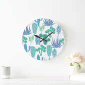 植物パターン ラージ壁時計 (ホーム)
