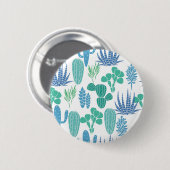 植物パターン 缶バッジ (正面&裏面)