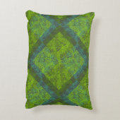 植物パターン。12c DGrey BG アクセントクッション (裏面(縦))