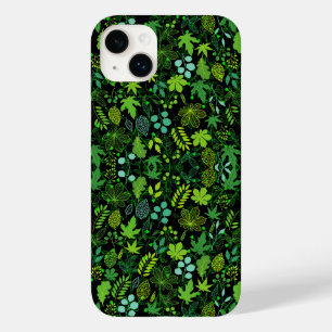 植物パターン。14bブラックBG Case-Mate iPhone 14 Plusケース