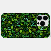 植物パターン。14bブラックBG Case-Mate iPhoneケース (裏面 (横))