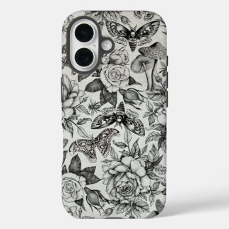 植物パターン iPhone 16ケース
