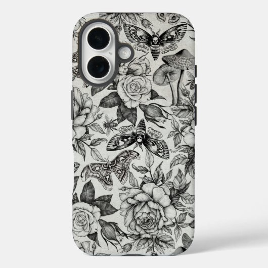 植物パターン Case-Mate iPhoneケース (裏面)
