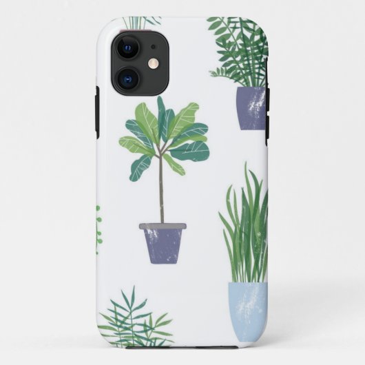 植物パターン Case-Mate iPhoneケース (裏面)