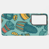 植物パターン SAMSUNG GALAXYケース (左側面)