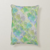 植物パターンA02.b葉LGrey BG アクセントクッション (裏面(縦))