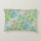 植物パターンA02.b葉LGrey BG アクセントクッション (裏面)