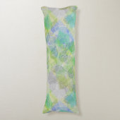 植物パターンA02.b葉LGrey BG ボディピロー (正面縦)