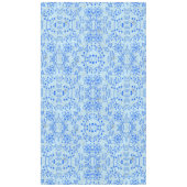 植物パターンA08.b boho.青BG テーブルクロス (正面)