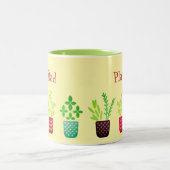 植物パパ ツートーンマグカップ (中央)