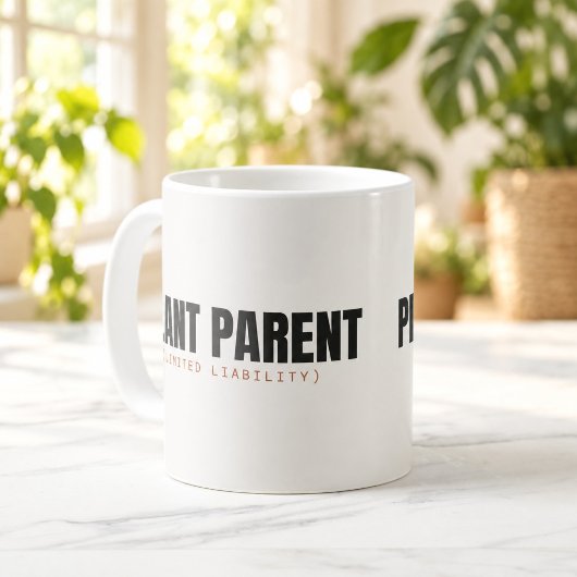 植物パパ・ママ限定責任 Funny Mug コーヒーマグカップ