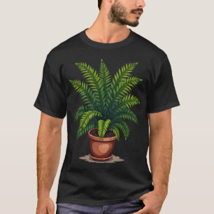 植物パパ・ママ シダ好き ボタニカル Tシャツ