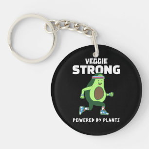 植物パワーで強くなる Veggie Strong キーホルダー