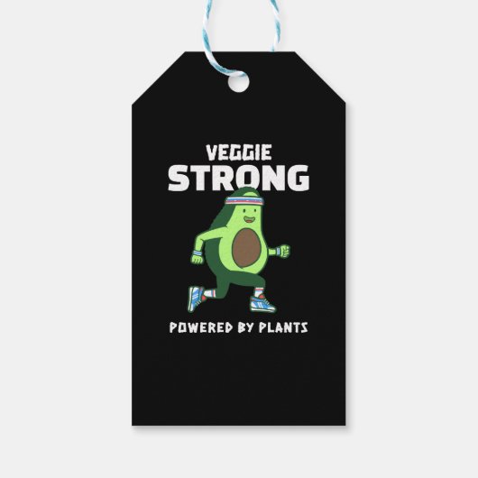 植物パワーで強くなる Veggie Strong ギフトタグ (裏面)