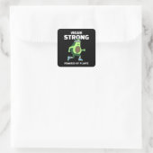 植物パワーで強くなる Veggie Strong スクエアシール (バッグ)