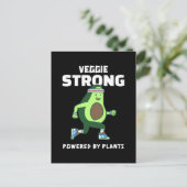 植物パワーで強くなる Veggie Strong ポストカード (スタンド正面)