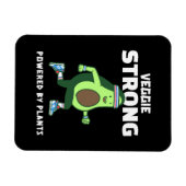 植物パワーで強くなる Veggie Strong マグネット (横)