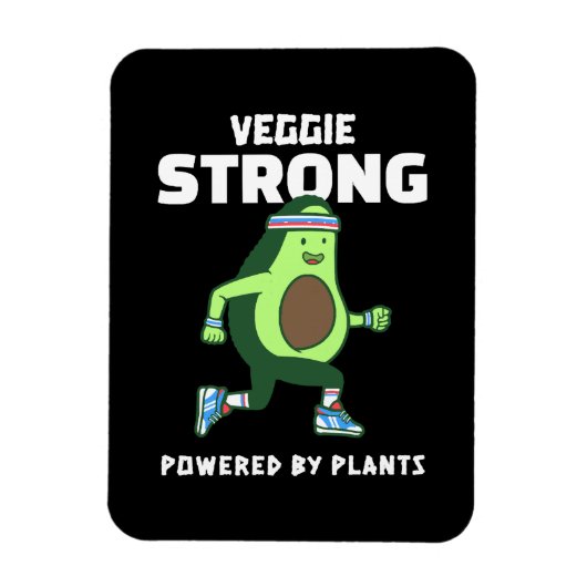 植物パワーで強くなる Veggie Strong マグネット (縦)