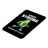 植物パワーで強くなる Veggie Strong マグネット (左側)
