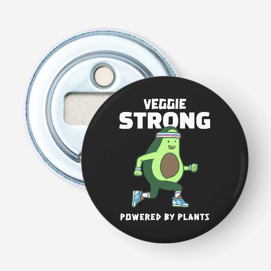 植物パワーで強くなる Veggie Strong 栓抜き (正面)