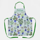 植物パーソナライズされた園芸 エプロン (正面)