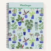 植物パーソナライズされた園芸 ノートブック (正面)