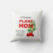 植物パーソナライズされた母クリスチャン クッション (裏面)