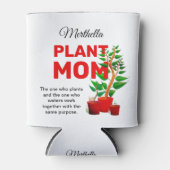 植物パーソナライズされた母 缶クーラー (正面)