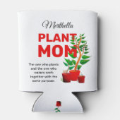 植物パーソナライズされた母 缶クーラー (裏面)