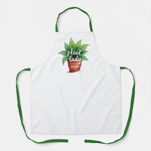 植物パーソナライズされた菜園エプロン エプロン (正面)