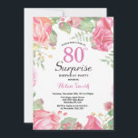 植物フローラサプライズ80th誕生日招待状 招待状<br><div class="desc">植物フローラサプライズ80誕生日招待状。フローラ·ピンク·ピニーズ·誕生日·招待状·フォー·ウーマン。水彩フローラフラワーピンクエレガントのバラと牡丹の花。大人の誕生日。白の背景白黒：13.15.16.18.21.30.40.50.60.70.80.90.100.任意の年齢さらにカスタマイズするには、「クリックカスタマイズit」ボタンをクリックし、デザインツールを使用してこのテンプレートを変更してください。</div>