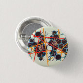 植物プランクトンの交差ボタン 缶バッジ (正面&裏面)