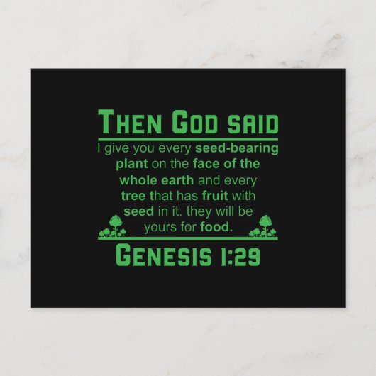 植物ベースのダイエットビーガンベジタリアン動物愛好家 ポストカード (正面)