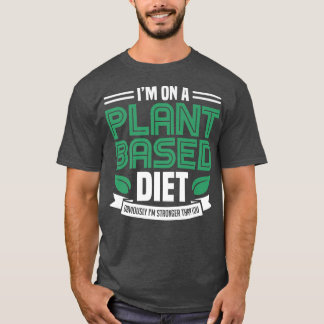 植物ベースのダイエットビーガン植物に動力ベジタリ Tシャツ