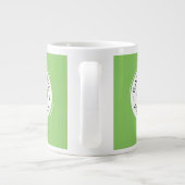 植物ベースのビーガン食べより多くの植物クリーン食品グリーン ジャンボコーヒーマグカップ (裏面)