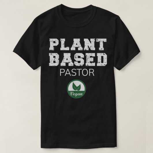 植物ベースの牧師デザイン Tシャツ (デザイン正面)