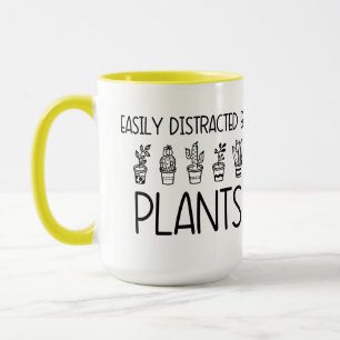 植物マグカップのコーヒーティーカップに容易に気を散らす マグカップ