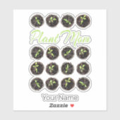 植物ママガーデンフラワーホビーガーデナーまたはフローリスト シール (シート)