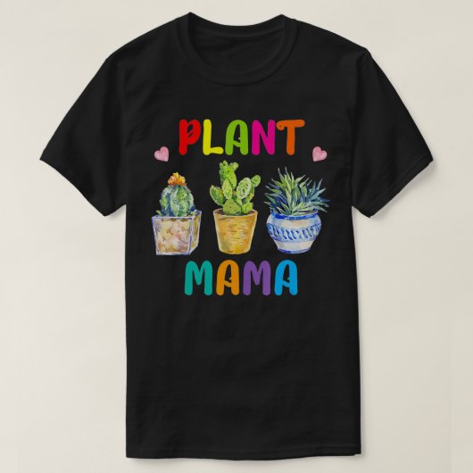 植物ママプライド庭園愛好家  Tシャツ (デザイン正面)