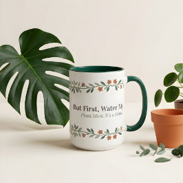 植物マママグ 面白い植物柄 コーヒーマグ (15oz) ツートーンマグカップ