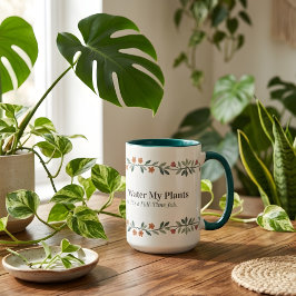 植物マママグ 面白い植物柄 コーヒーマグ (15oz) マグカップ