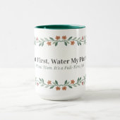植物マママグ 面白い植物柄 コーヒーマグ (15oz) マグカップ (中央)