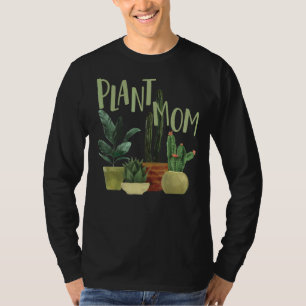 植物ママ植物ママ多肉植物 Tシャツ