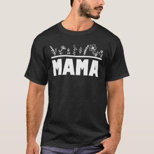 植物ママ植物ママ花フローラ母の日 Tシャツ