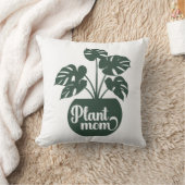 植物ママ緑の鉢植え クッション (ブランケット)