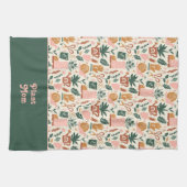植物ママ かわいいガーデニング ギフト キッチンタオル (横)