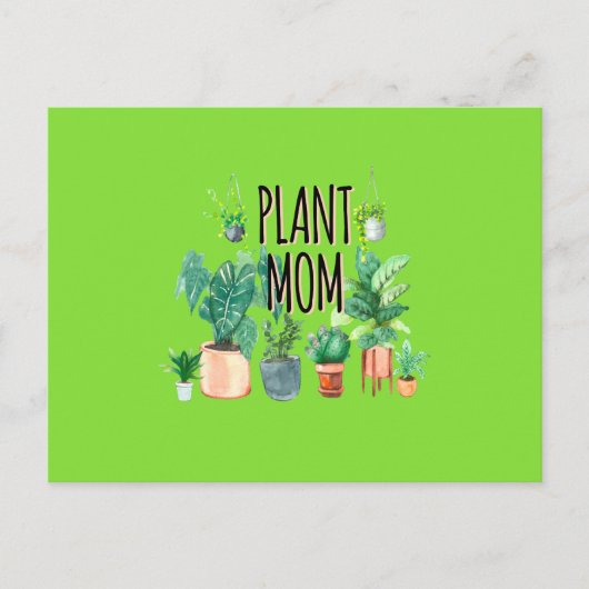 植物ママ – ガーデニング、ママのためのプランターギフト ポストカード (正面)