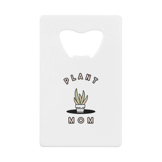 植物ママ クレジットカード栓抜き (正面)