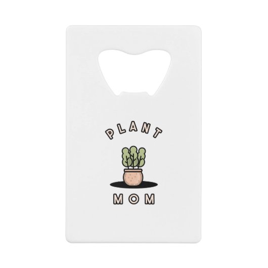 植物ママ クレジットカード栓抜き (正面)