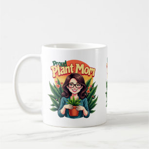 植物ママ コーヒーマグカップ